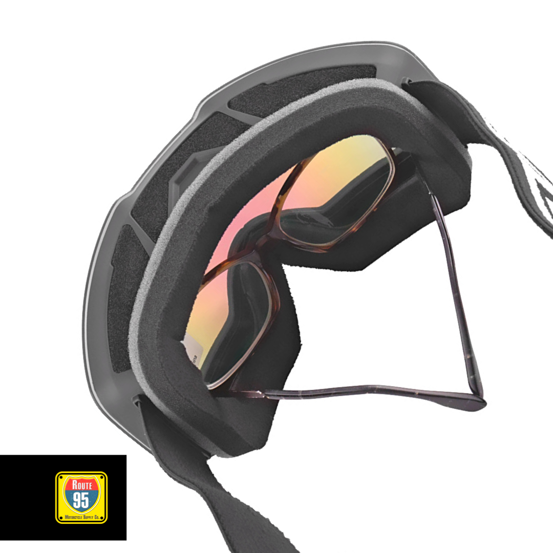 GUB Rally Pro Goggles- Matte Black-Green Lens