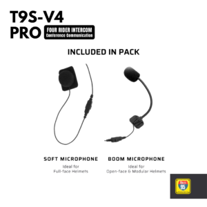 Route95 T9S-V4 Pro Universal Intercom For Helmet