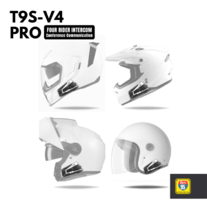 Route95 T9S-V4 Pro Universal Intercom For Helmet